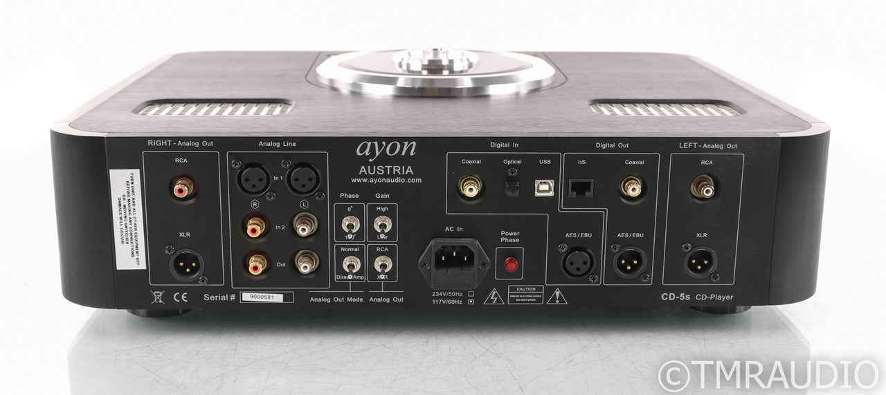 Ayon CD-5s Tube CD Player; CD5s; Remote; CD5s; Remote