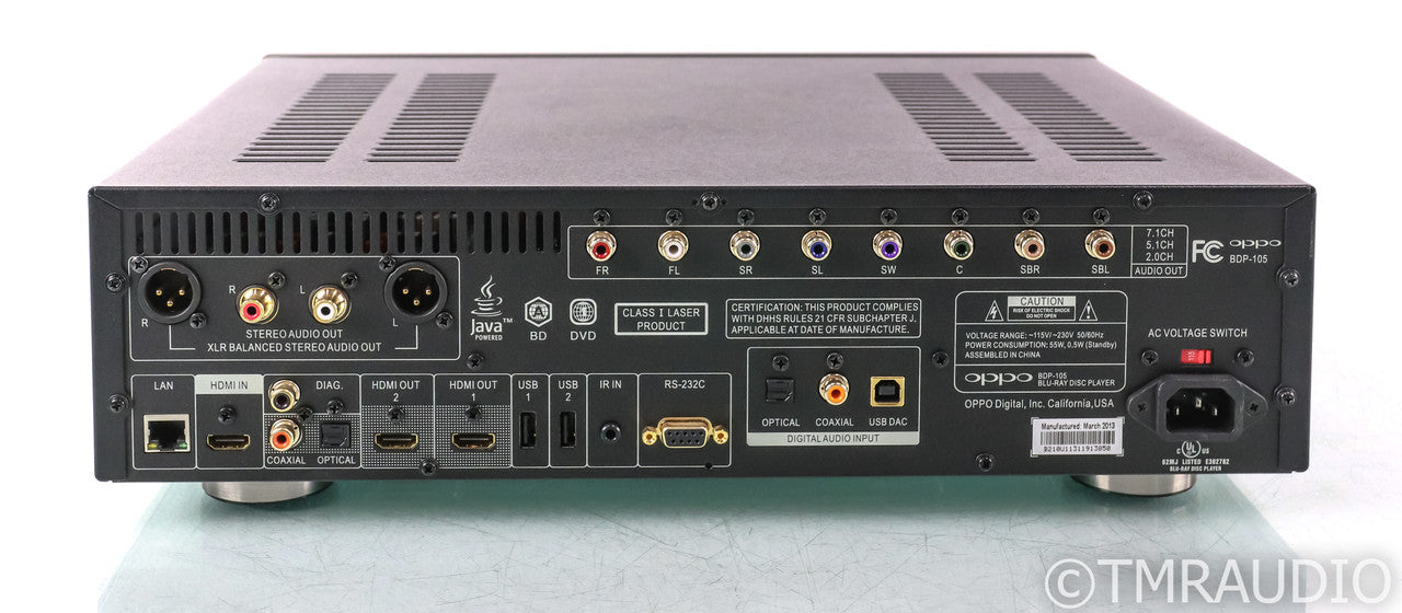 Oppo BDP-105 Universal Blu-Ray Player; BDP105; DAC; USB; Remote; BDP105; DAC; USB; Remote