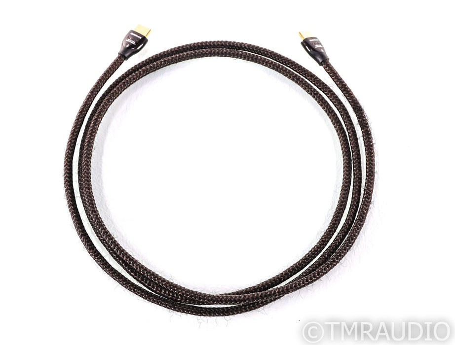 AudioQuest Chocolate HDMI Cable; 2m Digital Interconnect; High Speed w/ Ethernet