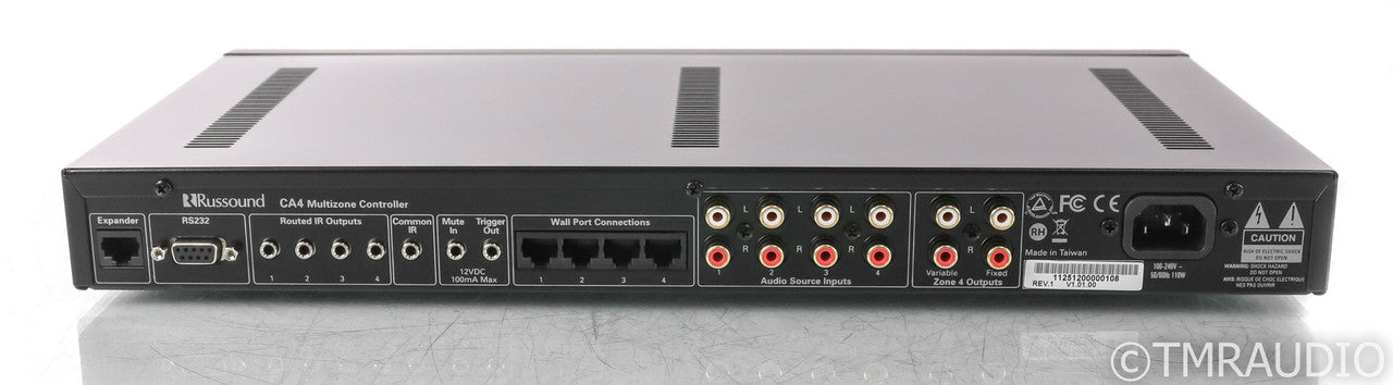 Russound CA4 Multizone Controller; Black (No Remote); Black (No Remote)