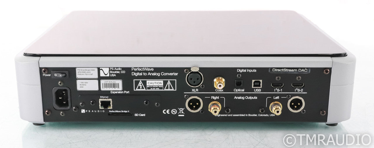 PS Audio PerfectWave DirectStream DAC; Remote; Silver; DSD; Bridge II (Used); Remote; Silver; DSD; Bridge II (Used)