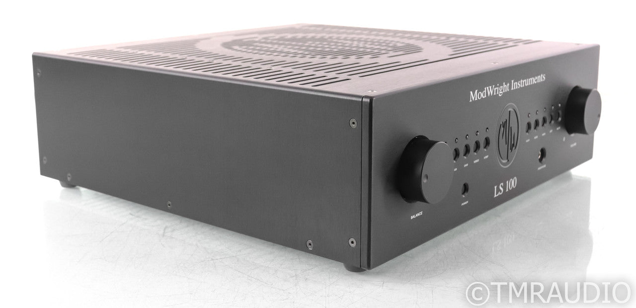 ModWright LS 100 Stereo Tub Preamplifier; Remote; black; MM / MC Phono; LS100; Remote; black; MM / MC Phono; LS100