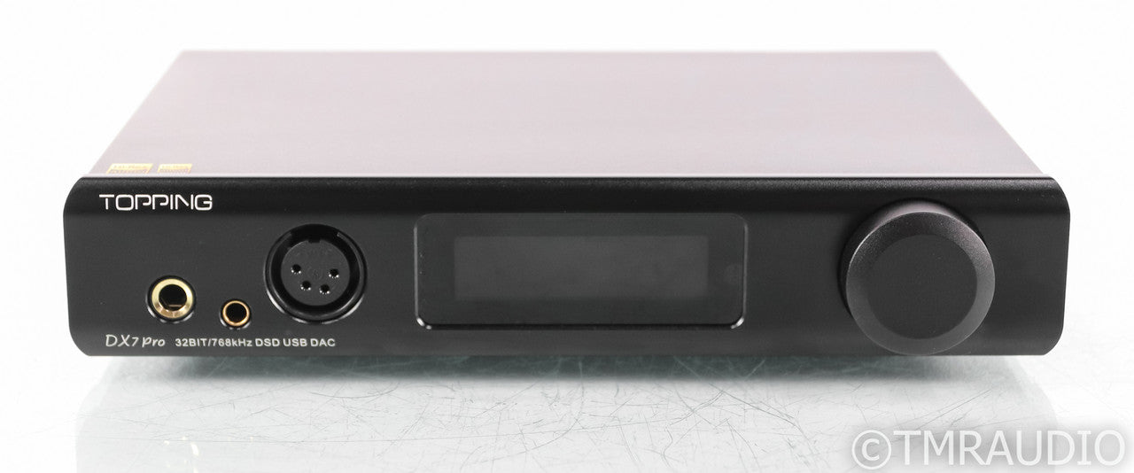 Topping DX7 Pro DSD DAC / Headphone Amplifier; DX-7: D/A Converter; Black; Remote; DX-7: D/A Converter; Black; Remote