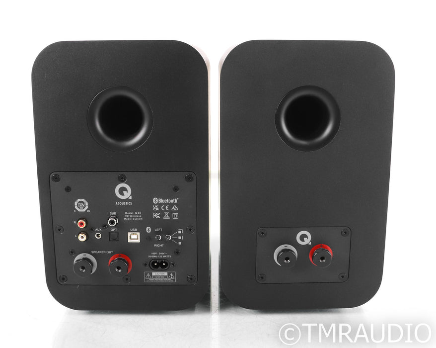 Q Acoustics M20 HD Powered Bookshelf Speakers; Bluetooth; WiFi; Black Pair; Bluetooth; WiFi; Black Pair