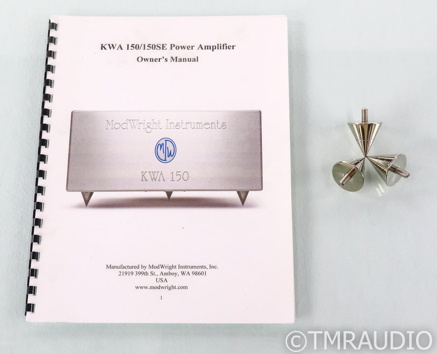 ModWright KWA 150 SE Stereo Power Amplifier; Black; KWA150SE; Signature Edition; Black; KWA150SE; Signature Edition