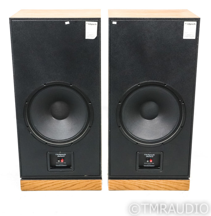 Klipsch Chorus II Floorstanding Speakers; Mk II; Oak Pair; Mk II