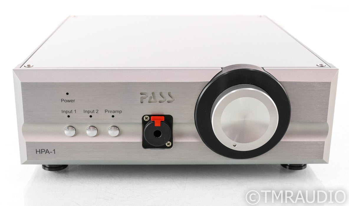 Pass Labs HPA-1 Headphone Amplifier; Silver; HPA1; Silver; HPA1