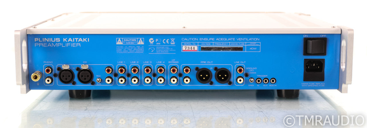 Plinius Kaitaki Stereo Preamplifier; Silver; Remote; Silver; Remote