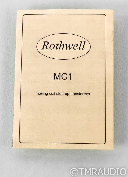 Rothwell MC1 Moving Coil Step-Up Transformer; Pre-Preamplifier; MC-1