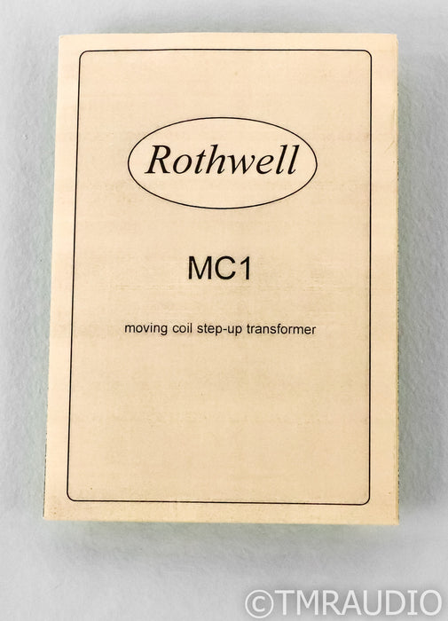 Rothwell MC1 Moving Coil Step-Up Transformer; Pre-Preamplifier; MC-1