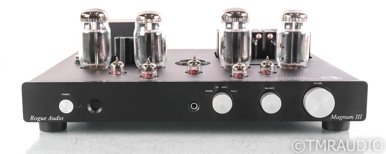 Rogue Audio Cronus Magnum 3 Stereo Tube Integrated Amplifier; Black; Remote; Black; Remote