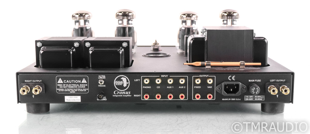 Rogue Audio Cronus Magnum 3 Stereo Tube Integrated Amplifier; Black; Remote; Black; Remote