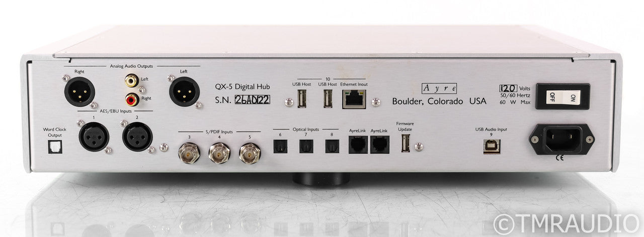Ayre QX-5 Twenty DAC; Remote; Streamer; D/A Converter; Remote; Streamer; D/A Converter