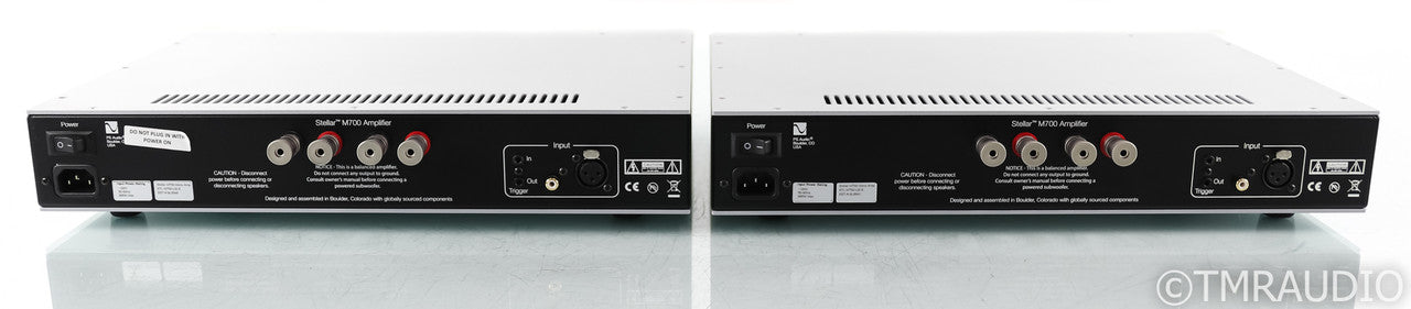 PS Audio Stellar M700 Mono Power Amplifiers; M-700; Silver Pair (Used); M-700; Silver Pair (Used)