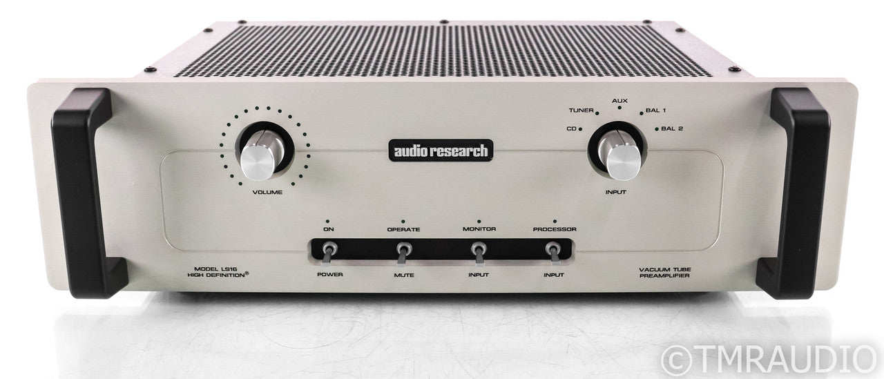 Audio Research LS16 MKII Stereo Tube Preamplifier; Silver; Remote; LS-16; Silver; Remote; LS-16