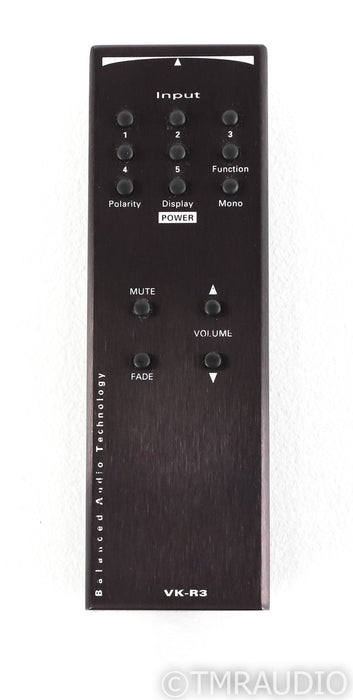 BAT VK-30 Stereo Tube Preamplifier; VK30; Remote; VK30; Remote