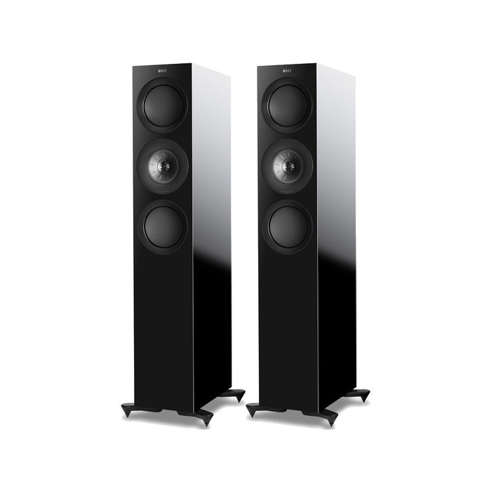 KEF R7 Floorstanding Speaker; Black Pair (New); Black Pair (New)