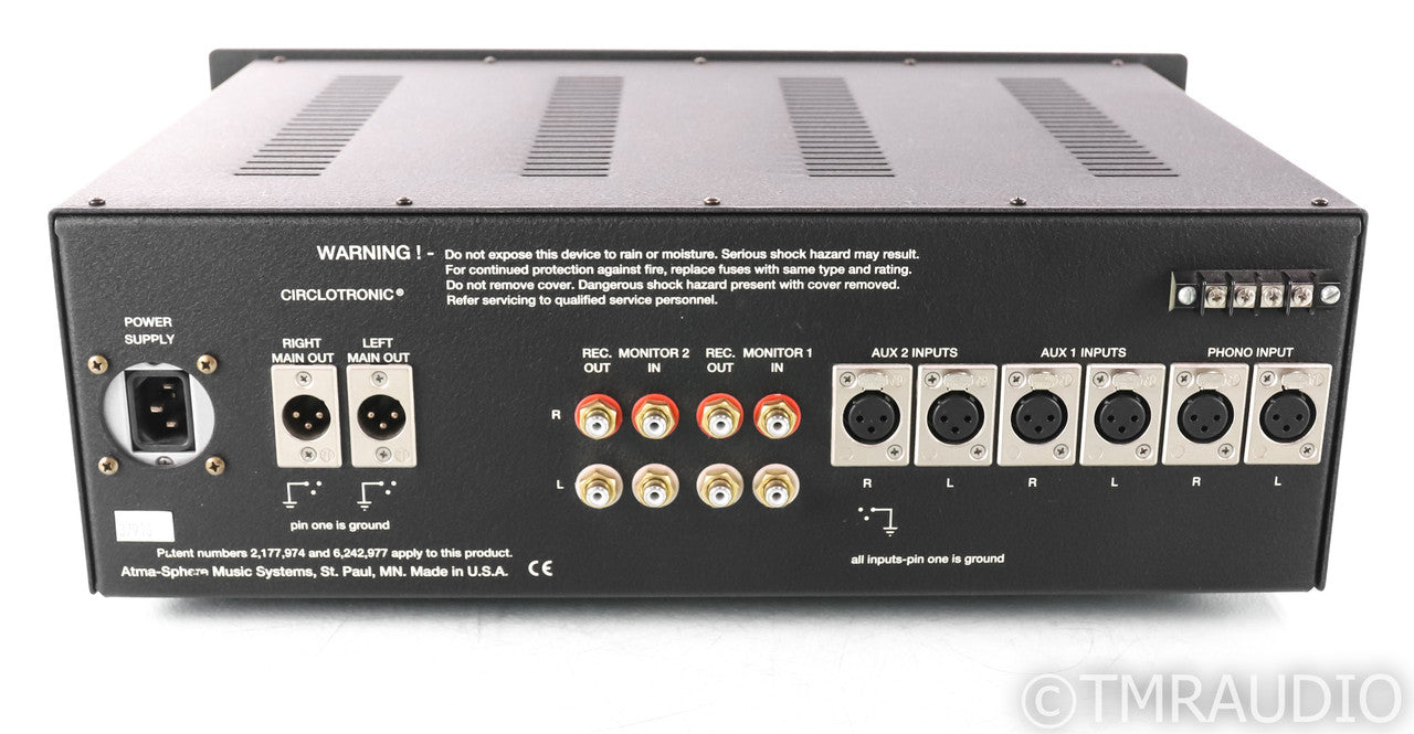 Atmasphere MP-3 MK 3.0 Stereo Tube Preamplifier; Black; MM / MC Phono; Black; MM / MC Phono