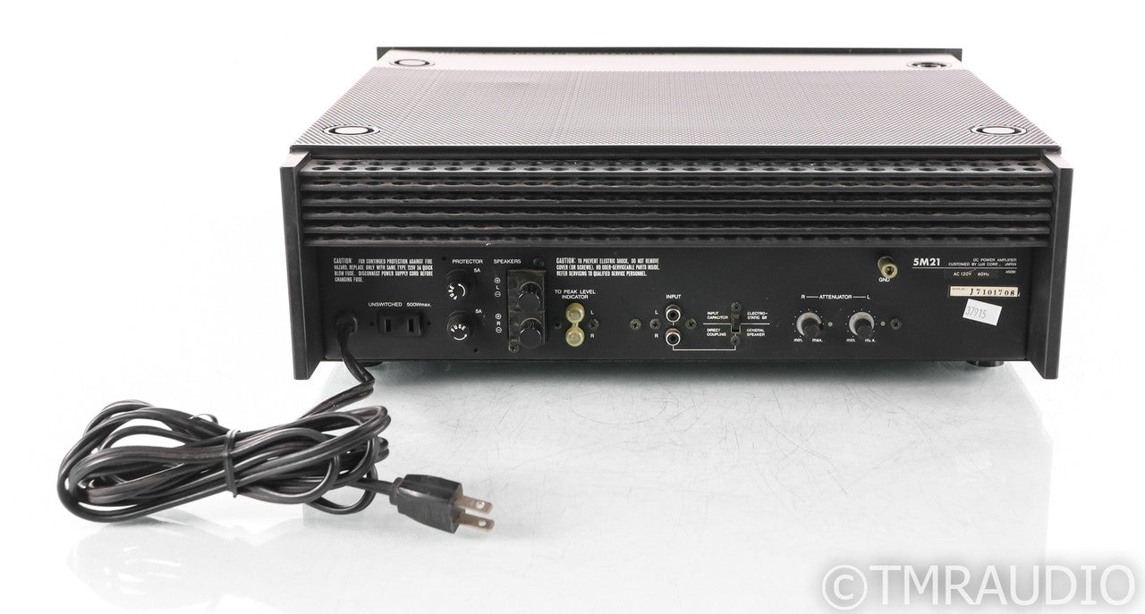 Luxman 5M21 Vintage Stereo Power Amplifier; 5M-21; 5M-21