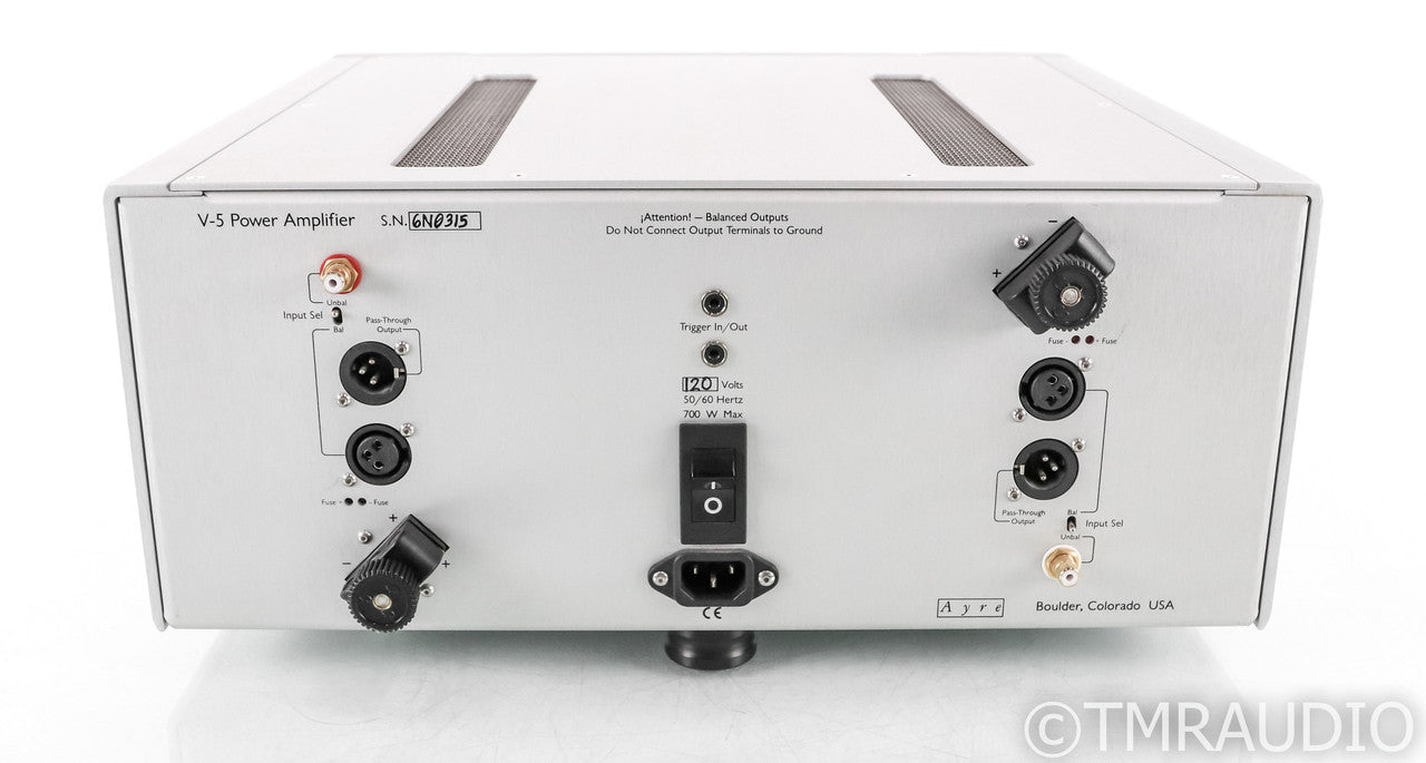 Ayre V-5xe Stereo Power Amplifier; V5xe; Silver