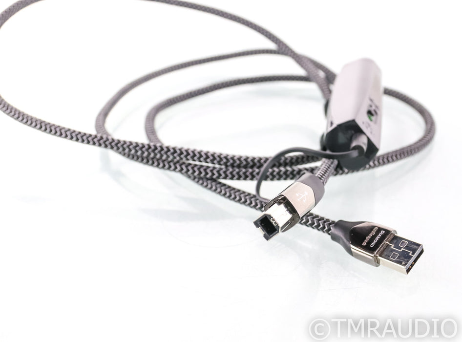 AudioQuest Diamond USB Cable; 1.5m Digital Interconnect; 72v DBS; 1.5m Digital Interconnect; 72v DBS