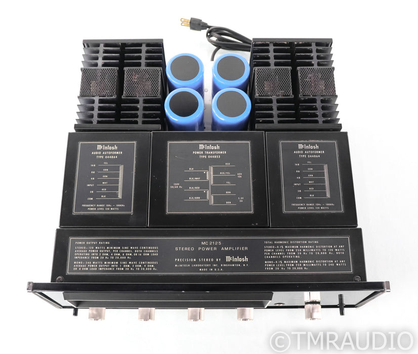 McIntosh MC2125 Stereo Power Amplifier; MC-2125; MC-2125