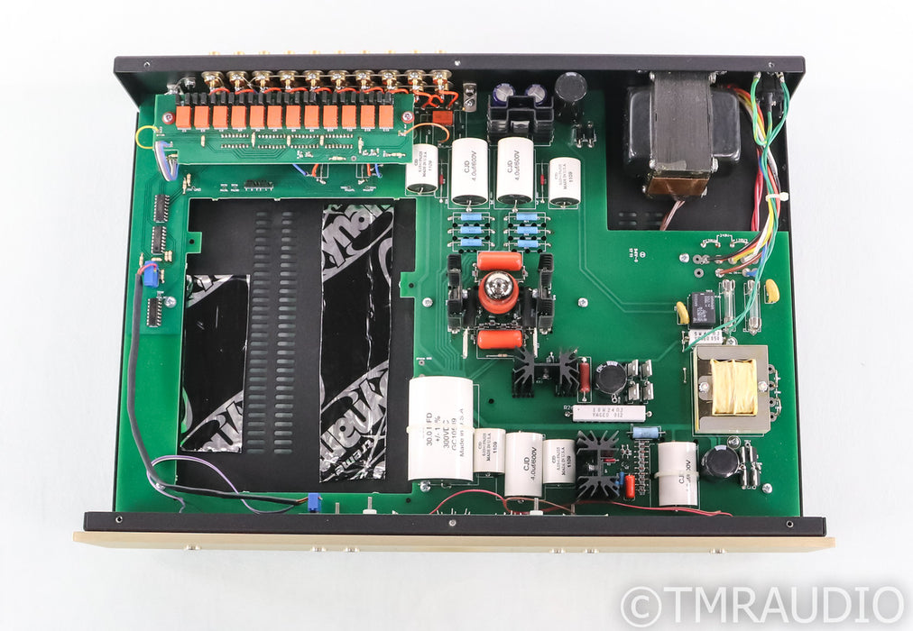 Conrad Johnson ET3-SE Stereo Tube Preamplifier; Remote; Gold; ET3SE; Remote; Gold; ET3SE