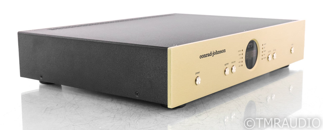 Conrad Johnson ET3-SE Stereo Tube Preamplifier; Remote; Gold; ET3SE; Remote; Gold; ET3SE