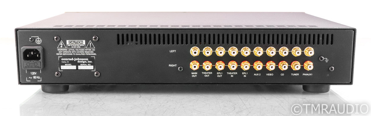 Conrad Johnson ET3-SE Stereo Tube Preamplifier; Remote; Gold; ET3SE; Remote; Gold; ET3SE