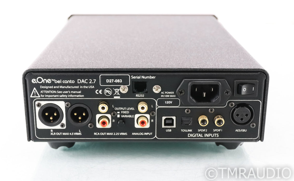 Bel Canto e.One DAC2.7 DAC; D/A Converter; Black; D/A Converter; Black