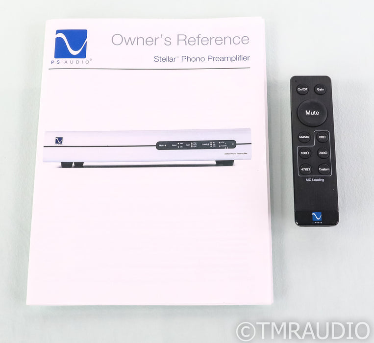 PS Audio Stellar Phono Preamplifier; Silver; Remote (Used); Silver; Remote (Used)
