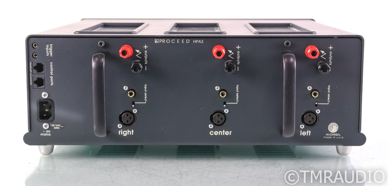 Proceed HPA3 3 Channel Power Amplifier; Triple Monaural; Gray; HPA-3; Madrigal