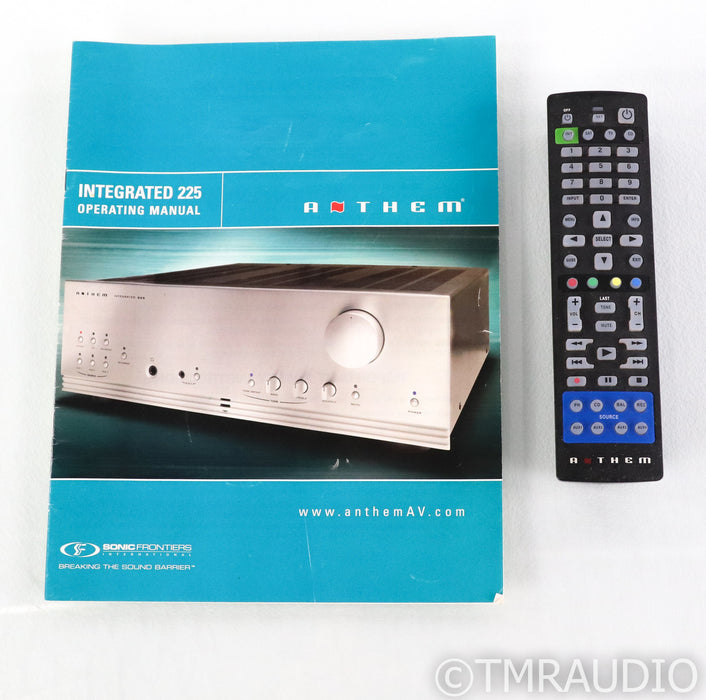 Anthem Integrated 225 Stereo Integrated Amplifier; Remote; Black; MM Phono; Remote; Black; MM Phono