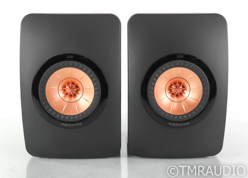 KEF LS50 Bookshelf Speakers; Gloss Black Pair; Gloss Black Pair