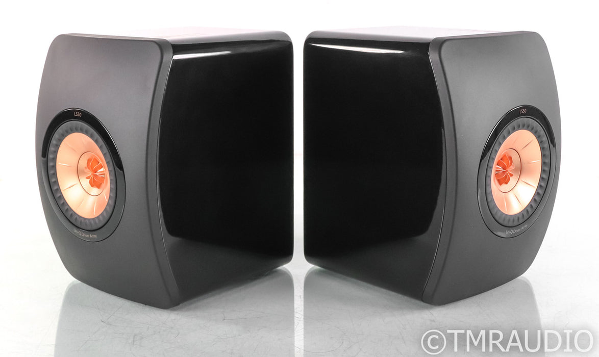 KEF LS50 Bookshelf Speakers; Gloss Black Pair; Gloss Black Pair