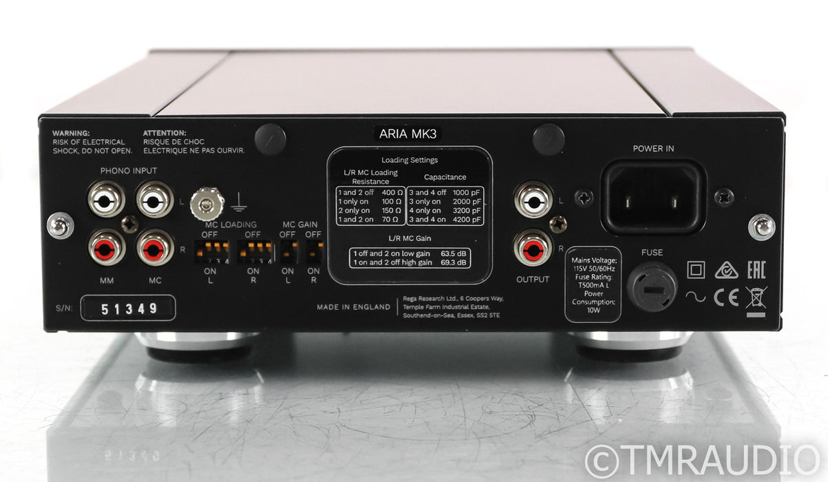 Rega Aria Mk3 MM / MC Phono Preamplifier; Black; Black