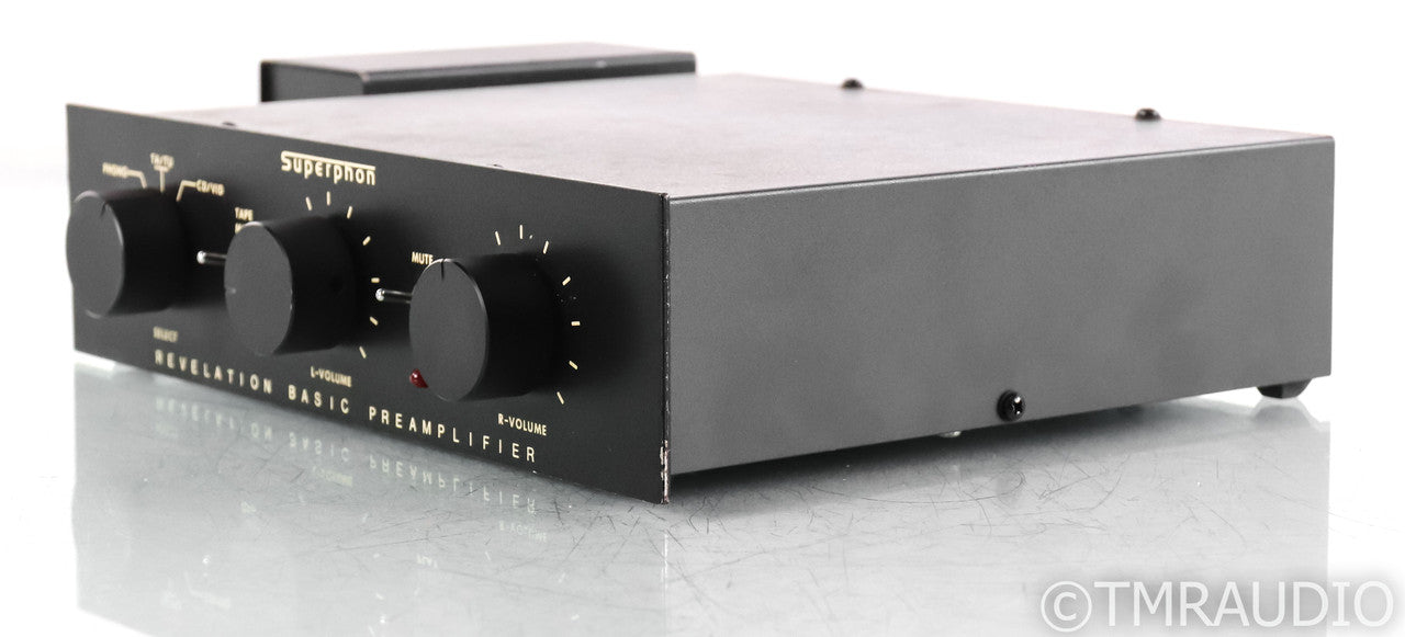 SuperPhon Revelation Basic Vintage Stereo Preamplifier; MM Phono; Black (SOLD2)