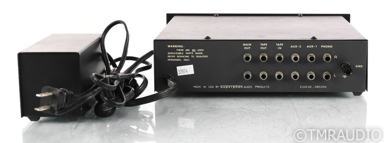 SuperPhon Revelation Basic Vintage Stereo Preamplifier; MM Phono; Black (SOLD2)