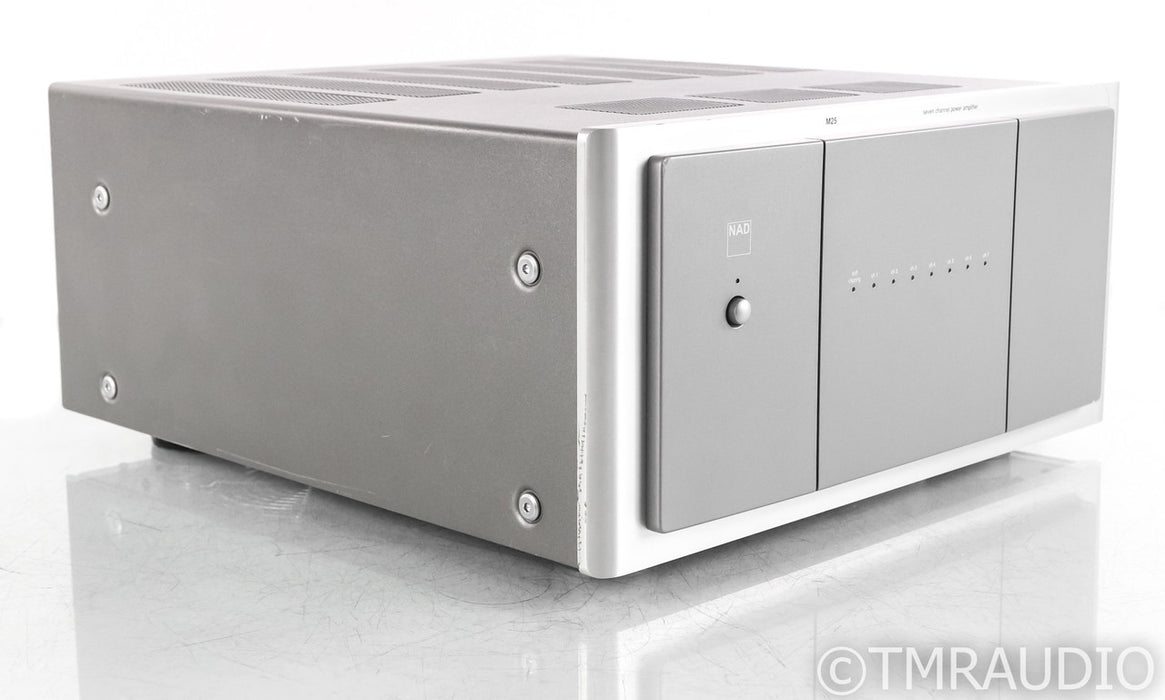 NAD M25 Seven Channel Power Amplifier; M-25; Silver; M-25; Silver