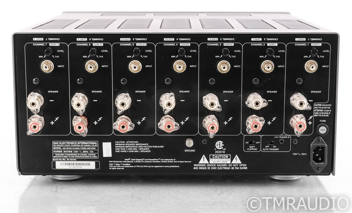NAD M25 Seven Channel Power Amplifier; M-25; Silver; M-25; Silver