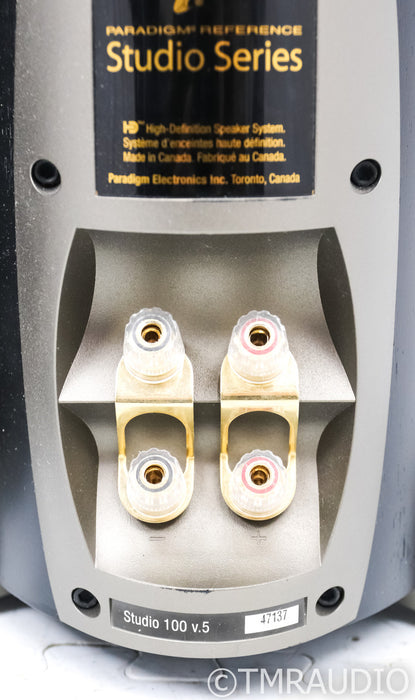 Paradigm Studio 100 v.5 Floorstanding Speakers; Black Pair; Black Pair