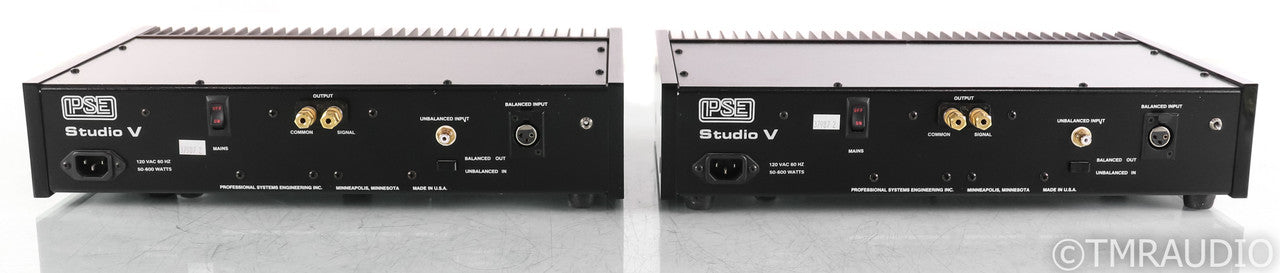 PSE Studio V Mono Power Amplifier; Black Pair; Black Pair