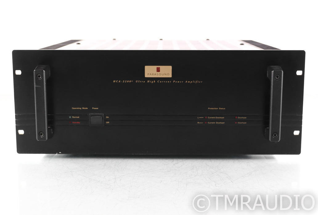 Parasound HCA-2200 II Stereo Power Amplifier; Black; HCA2200 MkII; Black; HCA2200 MkII