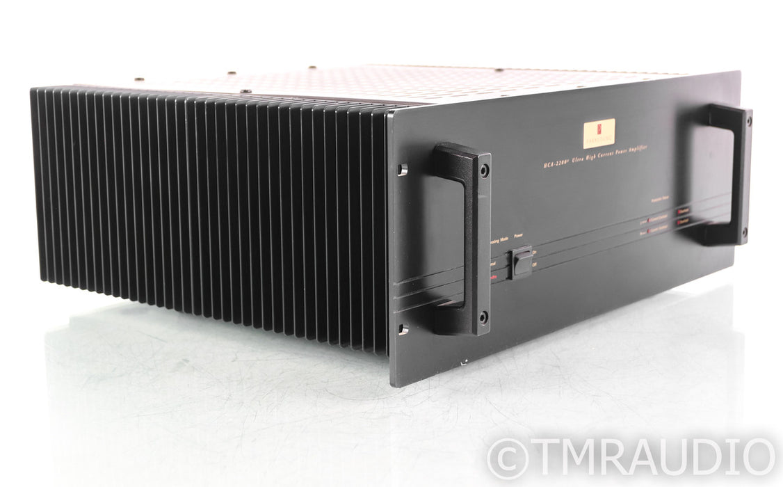 Parasound HCA-2200 II Stereo Power Amplifier; Black; HCA2200 MkII; Black; HCA2200 MkII