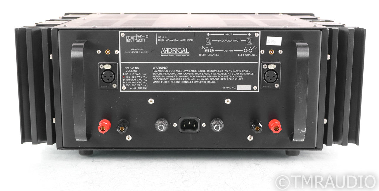 Mark Levinson No. 27.5 Stereo Power Amplifier; Black; Black