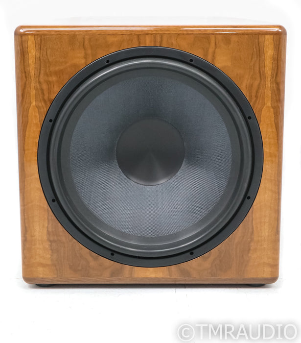 Funk Audio 18.0 18" Powered Subwoofer; Curly Walnut High Gloss; Curly Walnut High Gloss