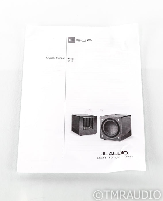 JL Audio e110 10" Powered Subwoofer; Gloss Black; E-110