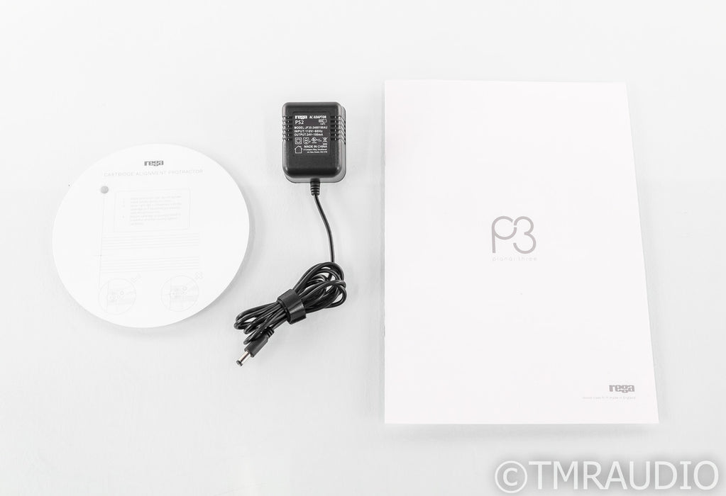 Rega Planar 3 Belt Drive Turntable; P3; White; Elys 2 MM Cartridge