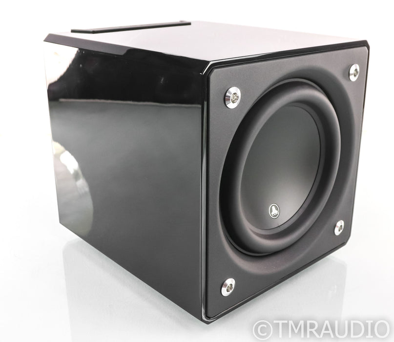 JL Audio e110 10" Powered Subwoofer; Gloss Black; E-110