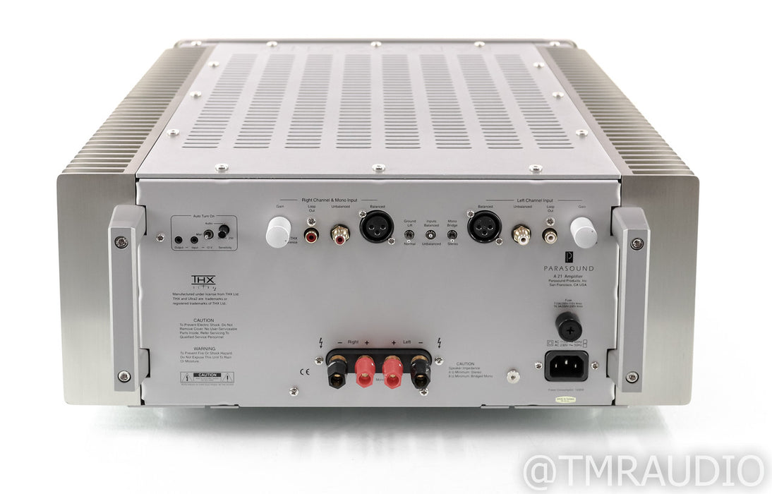 Parasound Halo A 21 Stereo Power Amplifier; A21; Silver